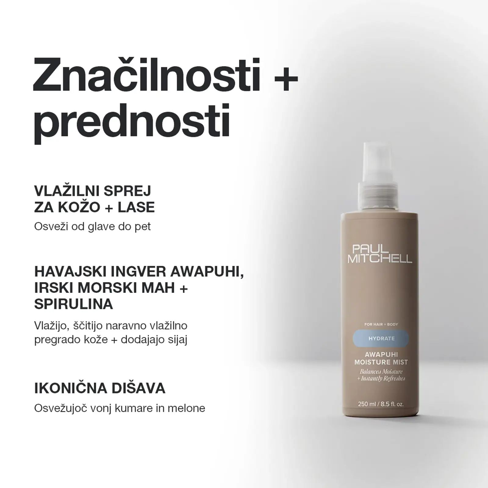 AWAPUHI MOISTURE MIST 250 ml  PAUL MITCHELL