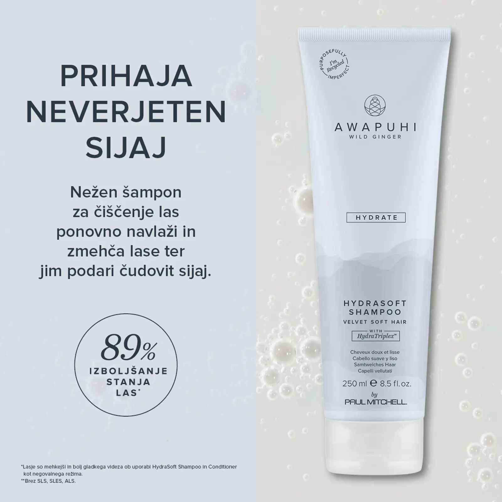 HYDRASOFT SHAMPOO 1000 ml AWAPUHI WILD GINGER