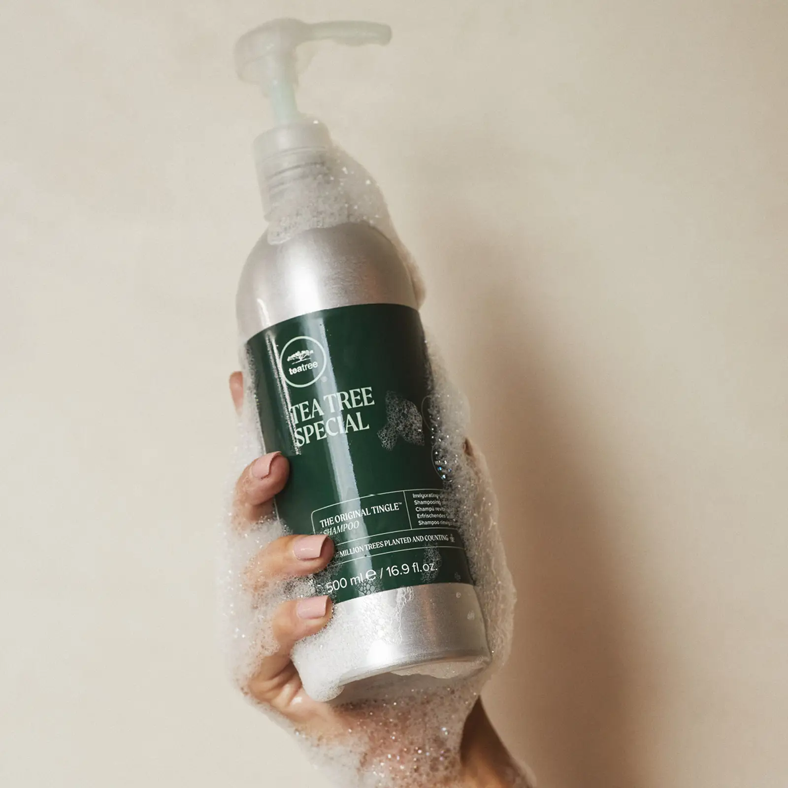 TEA TREE SPECIAL SHAMPOO REUSABLE BOTTLE 500 ml PAUL MITCHELL