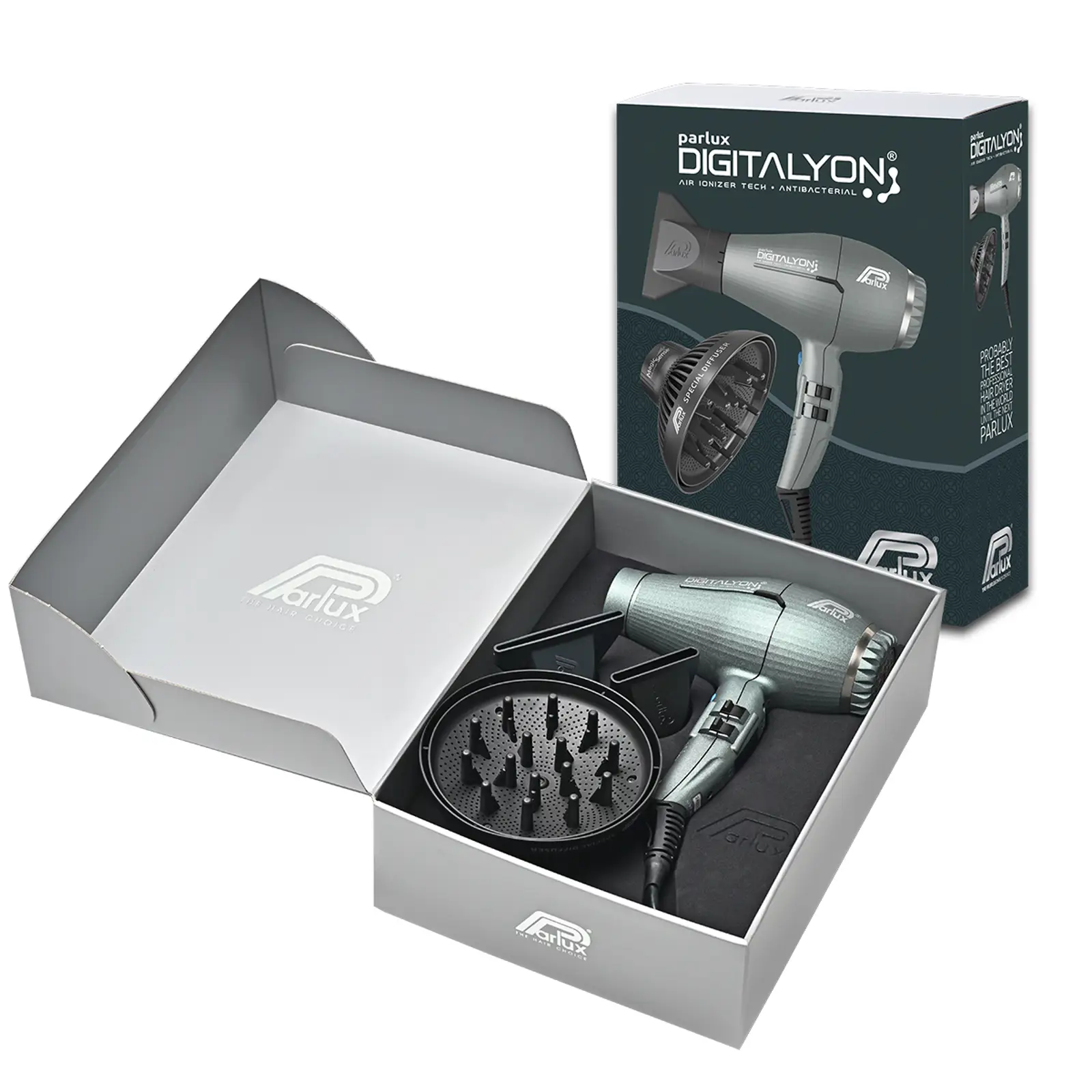 PARLUX DIGITALYON AIR IONIZER TECH ANTIBACTERIAL Glitter Gray+ MAGICSENSE