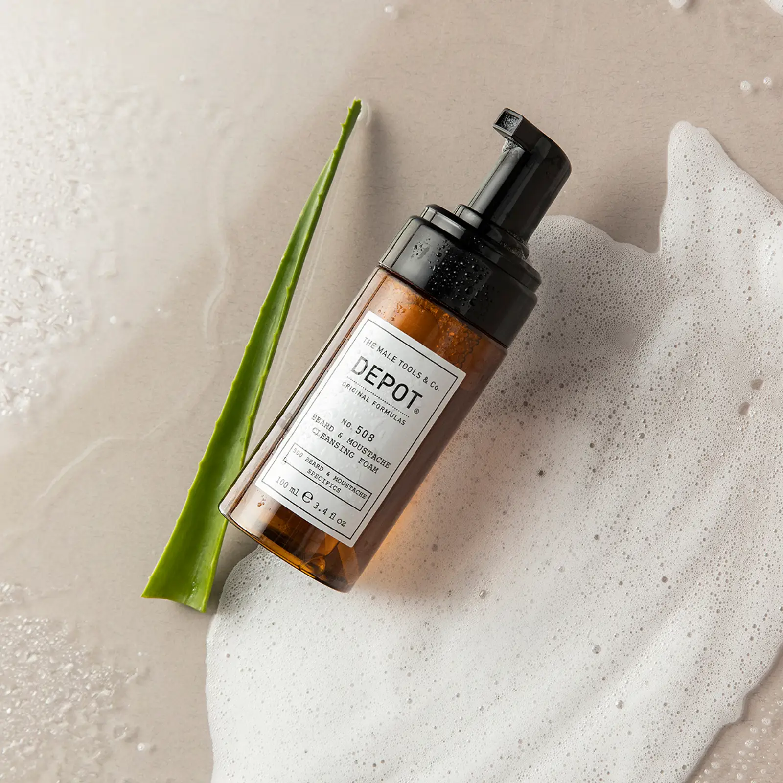 508 BEARD & MOUSTACHE CLEANSING FOAM 100 ml DEPOT