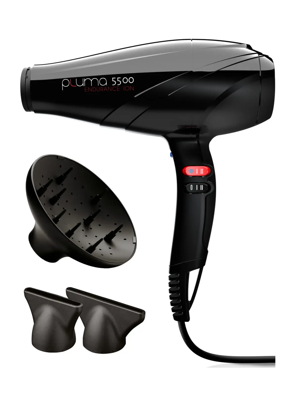 HAIR DRYER PLUMA 5500 ENDURANCE ION Black