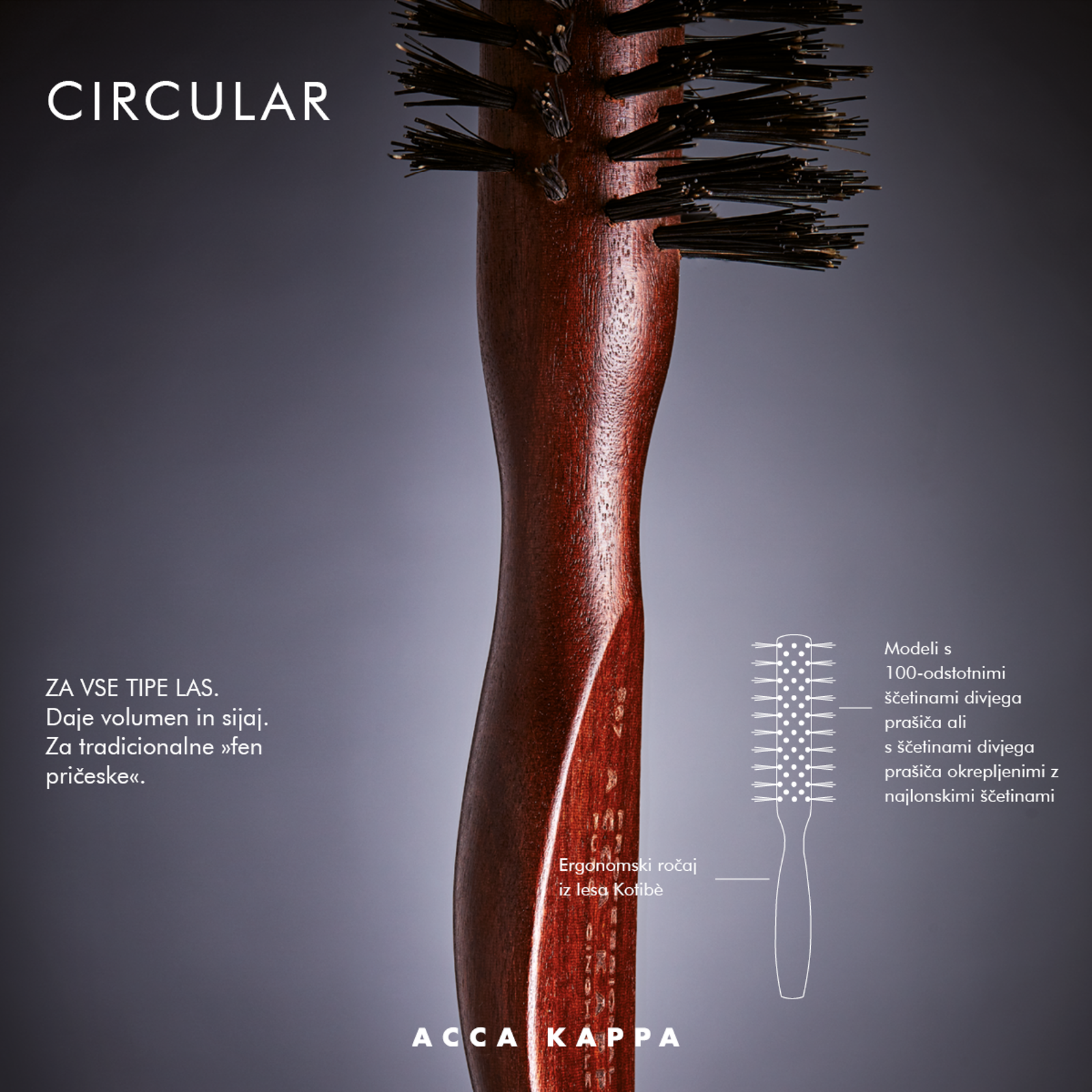 806 KOTIBE ROUND BRUSH ACCA KAPPA