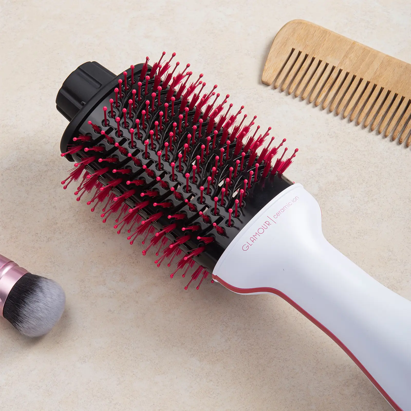 GLAMOUR CERAMIC ION HAIRDRYER BRUSH GA.MA
